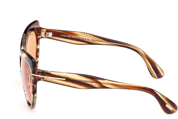 Sunčane naočale Tom Ford Beatrice FT1196 53E Cat Eye Havana