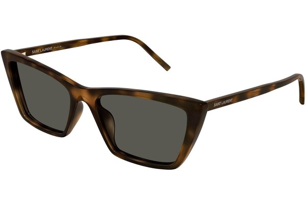 Sunčane naočale Saint Laurent SL737MICATHIN 003 Cat Eye Havana