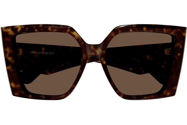 Sunčane naočale Alexander McQueen AM0467S 002 Kvadratni Havana