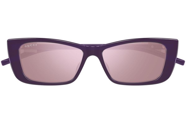 Sunčane naočale Gucci GG1681S 005 Cat Eye Ljubičasti