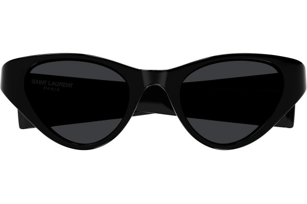 Sunčane naočale Saint Laurent SLM144 001 Cat Eye Crni