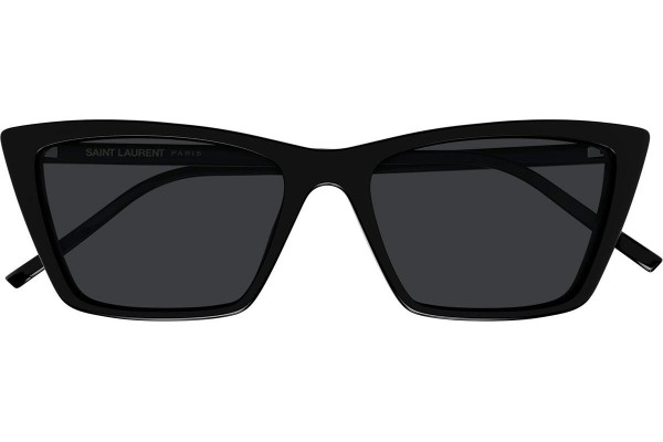 Sunčane naočale Saint Laurent SL737MICATHIN 001 Cat Eye Crni