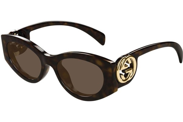 Sunčane naočale Gucci GG1691S 002 Ovalni Havana