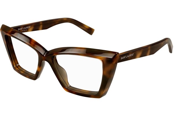 Naočale Saint Laurent SL657OPT 002 Cat Eye Havana