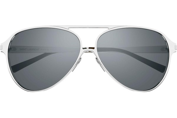 Sunčane naočale Saint Laurent SL734 003 Pilotski Srebrni