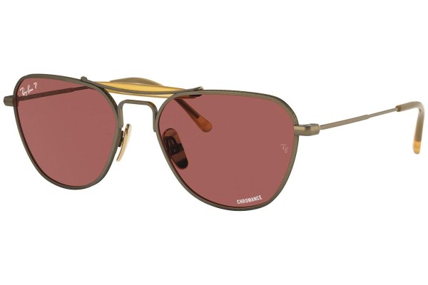 Sunčane naočale Ray-Ban Chromance Collection RB8064 9207AL Polarized Posebni Smeđi