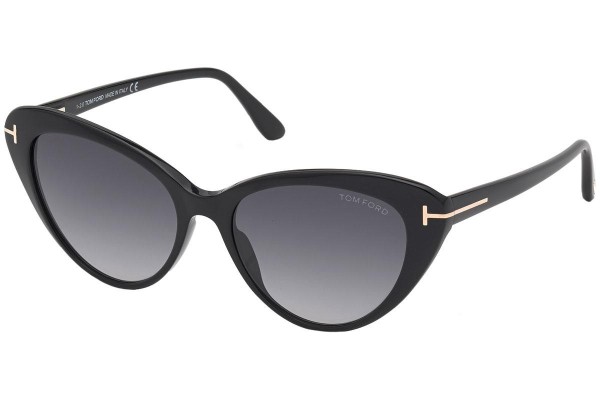 Sunčane naočale Tom Ford FT0869 01B Cat Eye Crni