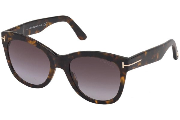 Sunčane naočale Tom Ford FT0870 52T Cat Eye Havana