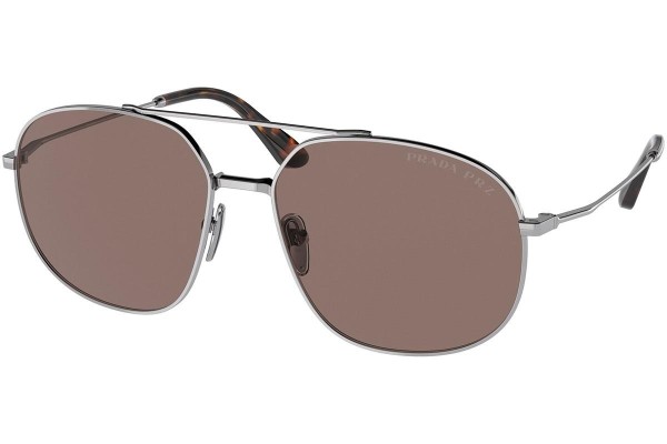 Sunčane naočale Prada PR51YS 5AV05C Polarized Pilotski Srebrni