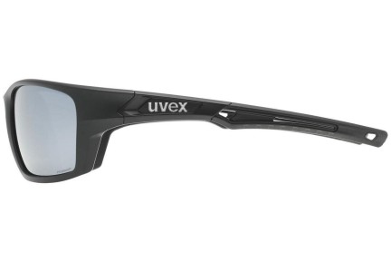 Sunčane naočale uvex sportstyle 232 P Black Mat S3 Polarized Pravokutan Crni