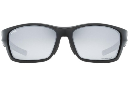 Sunčane naočale uvex sportstyle 232 P Black Mat S3 Polarized Pravokutan Crni