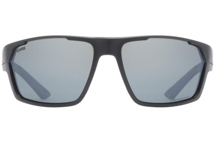 Sunčane naočale uvex sportstyle 233 P Black Mat S3 Polarized Pravokutan Crni