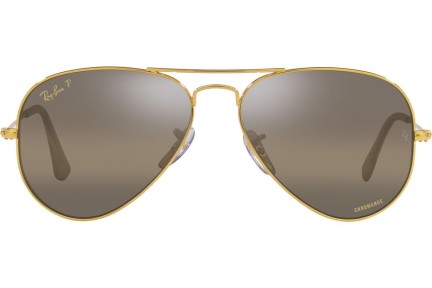 Sunčane naočale Ray-Ban Aviator Chromance Collection RB3025 9196G5 Polarized Pilotski Zlatni