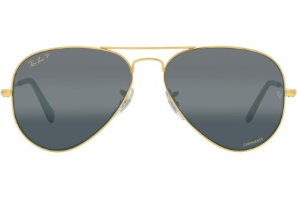 Sunčane naočale Ray-Ban Aviator Chromance Collection RB3025 9196G6 Polarized Pilotski Zlatni