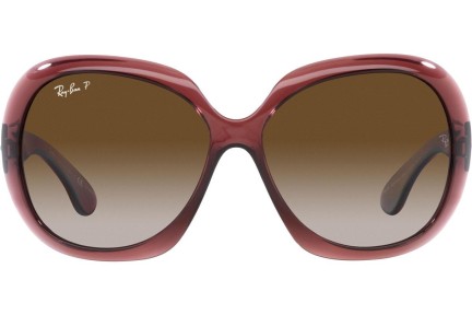 Sunčane naočale Ray-Ban Jackie Ohh II RB4098 6593T5 Polarized Oversize Smeđi