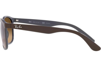 Sunčane naočale Ray-Ban RB4374 6600M2 Polarized Kvadratni Smeđi