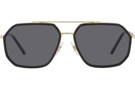 Sunčane naočale Dolce & Gabbana DG2285 02/81 Polarized Pilotski Zlatni