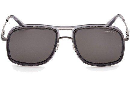 Sunčane naočale Moncler ML0223 01D Polarized Pilotski Crni