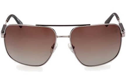 Sunčane naočale Timberland TB9283 08H Polarized Pilotski Srebrni