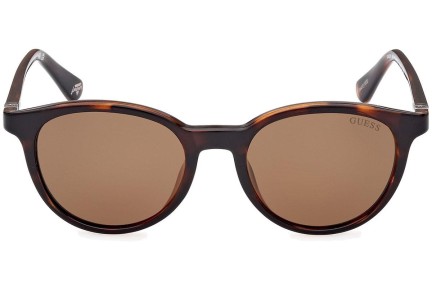 Sunčane naočale Guess GU5216 52H Polarized Okrugao Havana