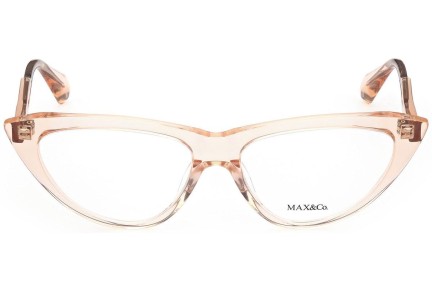 Naočale Max&Co. MO5015 072 Cat Eye Ružičasti