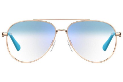 Naočale Chiara Ferragni CF1009/BB HOT/K6 blue-light [non-prescription] Pilotski Zlatni