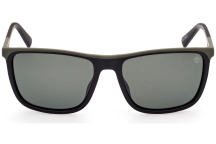 Sunčane naočale Timberland TB9302 02R Polarized Kvadratni Crni