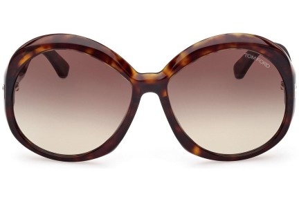 Sunčane naočale Tom Ford FT1010 52B Okrugao Havana