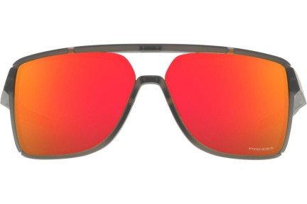 Sunčane naočale Oakley Castel OO9147-05 Kvadratni Sivi