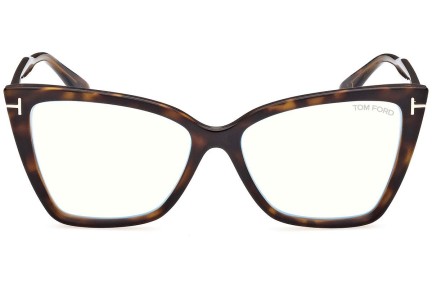 Naočale Tom Ford FT5844-B 052 Cat Eye Havana