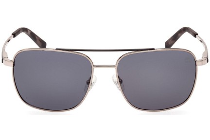 Sunčane naočale Timberland TB9303 08D Polarized Pilotski Srebrni