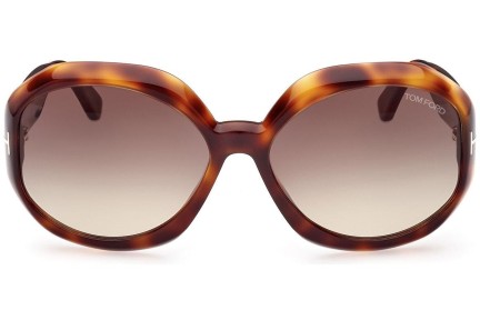 Sunčane naočale Tom Ford FT1011 52B Okrugao Havana