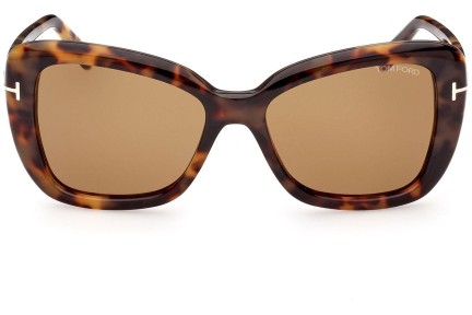 Sunčane naočale Tom Ford FT1008 55J Cat Eye Havana