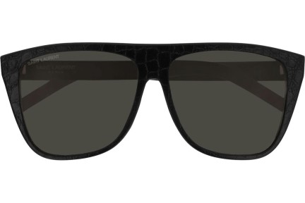 Sunčane naočale Saint Laurent SL1 012 Flat Top Crni