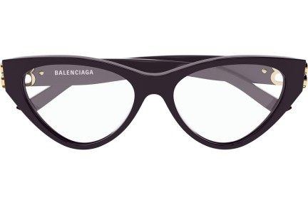 Naočale Balenciaga BB0172O 003 Cat Eye Ljubičasti