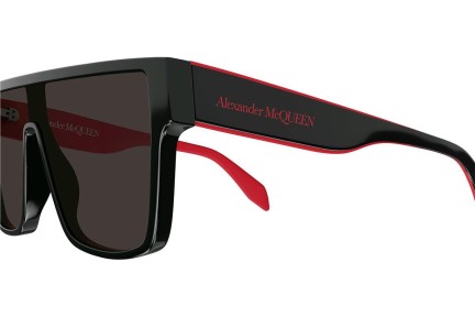 Sunčane naočale Alexander McQueen AM0354S 003 Flat Top Crni