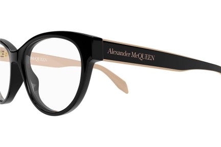 Naočale Alexander McQueen AM0359O 004 Cat Eye Crni