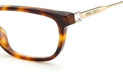 Naočale Jimmy Choo JC342 086 Pravokutan Havana