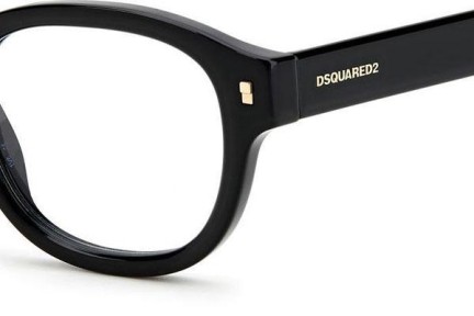 Naočale Dsquared2 D20023 807 Okrugao Crni