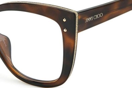 Naočale Jimmy Choo JC328/G 086 Cat Eye Havana