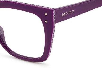 Naočale Jimmy Choo JC329 B3V Kvadratni Ljubičasti