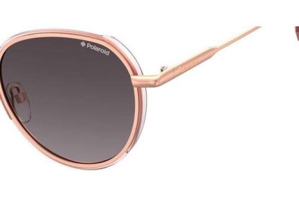 Sunčane naočale Polaroid PLD6114/S EYR/JR Polarized Okrugao Zlatni