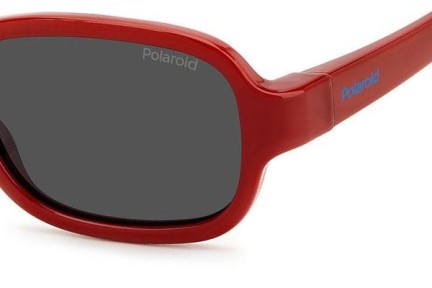 Sunčane naočale Polaroid Junior PLDK003/S C9A/M9 Polarized Ovalni Crveni