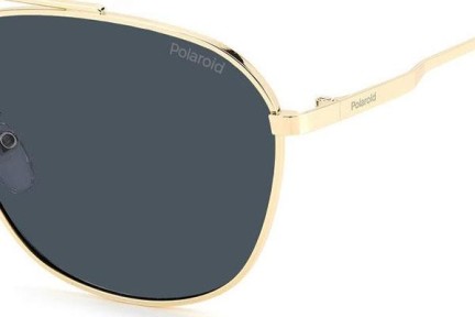 Sunčane naočale Polaroid PLD4127/G/S J5G/C3 Polarized Pilotski Zlatni