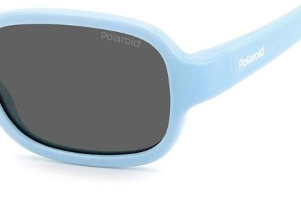 Sunčane naočale Polaroid Junior PLDK003/S MVU/M9 Polarized Ovalni Plavi