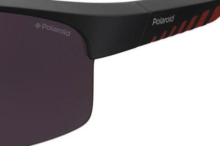 Sunčane naočale Polaroid Active Collection PLD7018/N/S OIT/OZ Polarized Pravokutan Crni