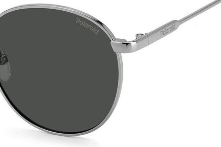 Sunčane naočale Polaroid PLD6171/S 6LB/M9 Polarized Okrugao Srebrni