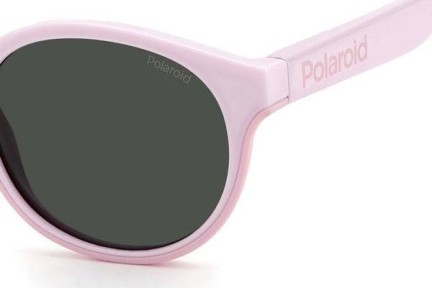 Sunčane naočale Polaroid Junior PLD8040/S 35J/M9 Polarized Okrugao Ružičasti