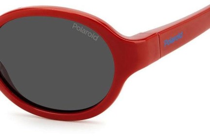 Sunčane naočale Polaroid Junior PLDK004/S C9A/M9 Polarized Ovalni Crveni