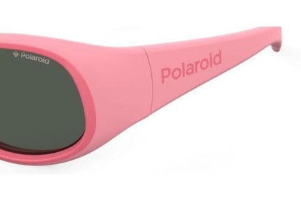 Sunčane naočale Polaroid Junior PLD8038/S 35J/M9 Polarized Ovalni Ružičasti